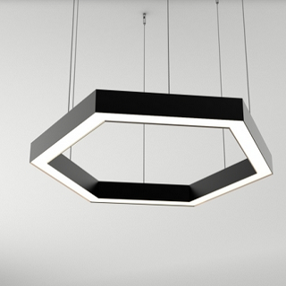 Светильник SP-LINE-5050-HEXAGON-6-2000-HANG-275W-Day4000 (RAL9005, 230V) (Arlight, Металл) с гарантией 