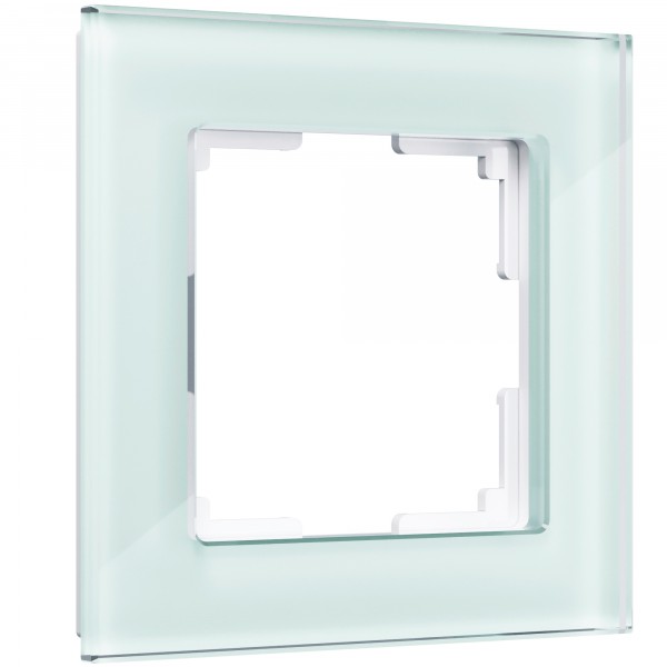 Рамка на 1 пост Werkel WL01-Frame-01 Favorit (натуральное стекло) - купить в Алматы