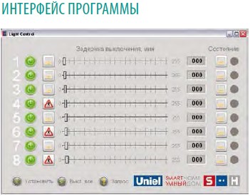 Модуль управления освещением USB порт, 8 входов/ 8 выходов UCH-M111UX/0808 - купить в Алматы
