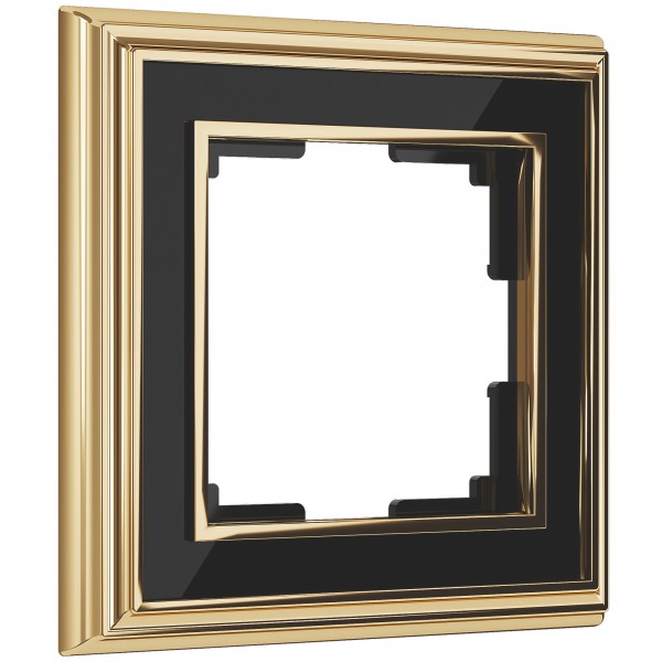 Рамка на 1 пост Werkel WL17-Frame-01 Palacio (золото / черный) - купить в Алматы