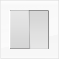 Рамка для двойной розетки Werkel WL01-Frame-01-DBL Favorit (белый) - купить в Алматы