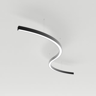 Светильник SP-LINE-HANG ARC-S3535-D1500-124W Warm3000 (BLACK, 230V) (Arlight, Металл)
