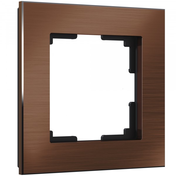 Рамка на 1 пост Werkel WL11-Frame-01 Aluminium (коричневый алюминий) - купить в Алматы